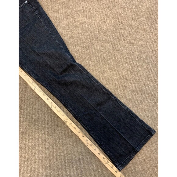 Calvin Klein Jeans Womens 8 Bootcut Mid Rise Black Flared Stretch Denim - Picture 6 of 8